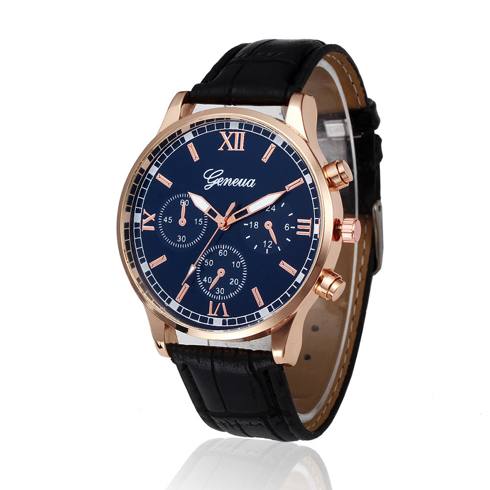 Fashion Quartz Watch Men's Casual Business Chronograph