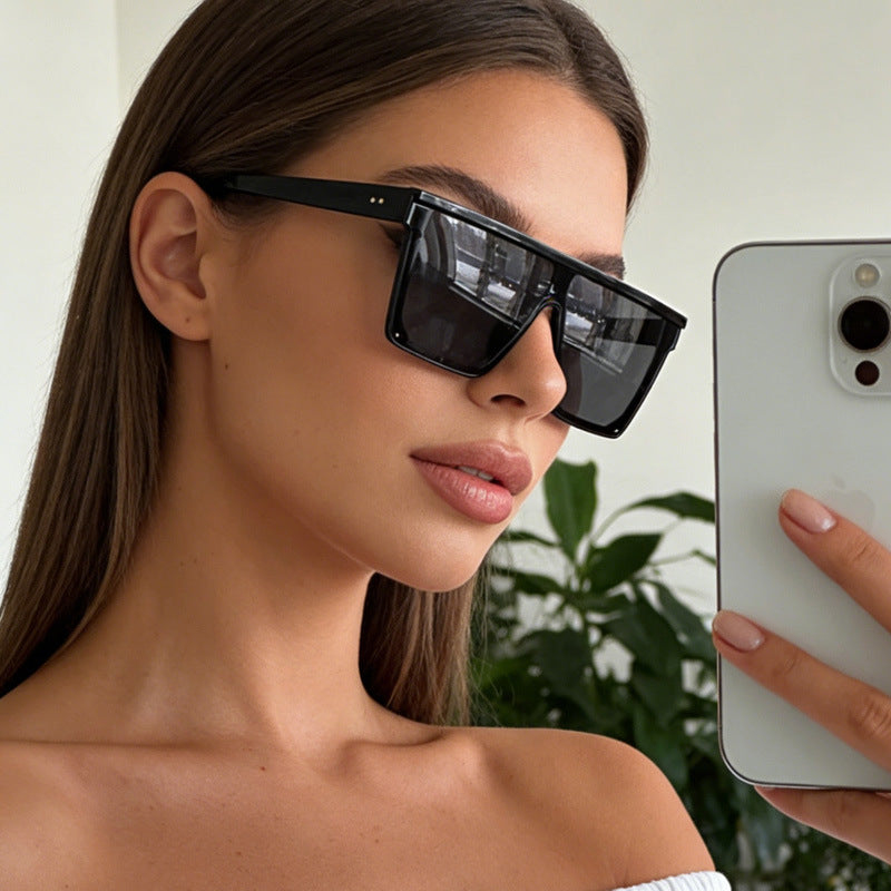 Fashion Retro Large Frame Sunglasses
