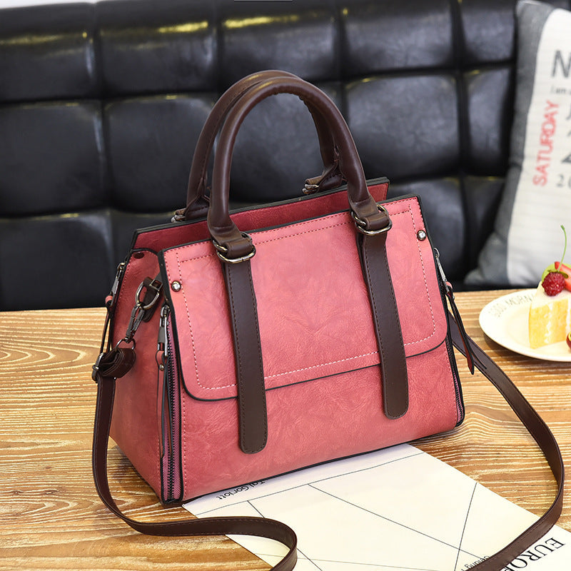 Fashion Retro Women Handbag Large Capacity Crossbody Bag