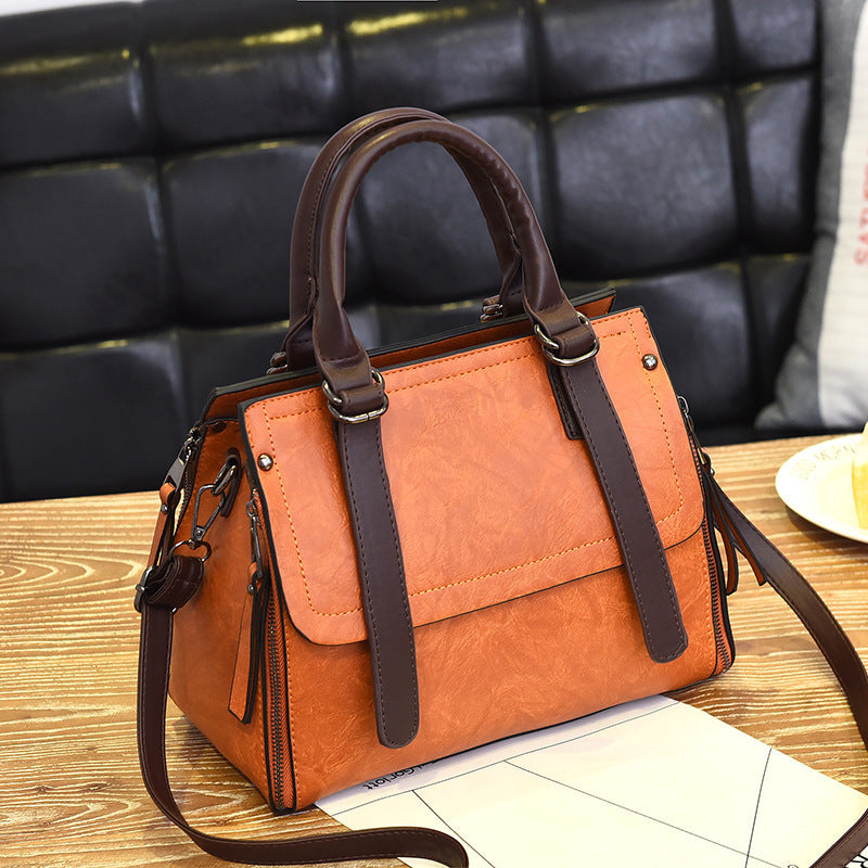Fashion Retro Women Handbag Large Capacity Crossbody Bag