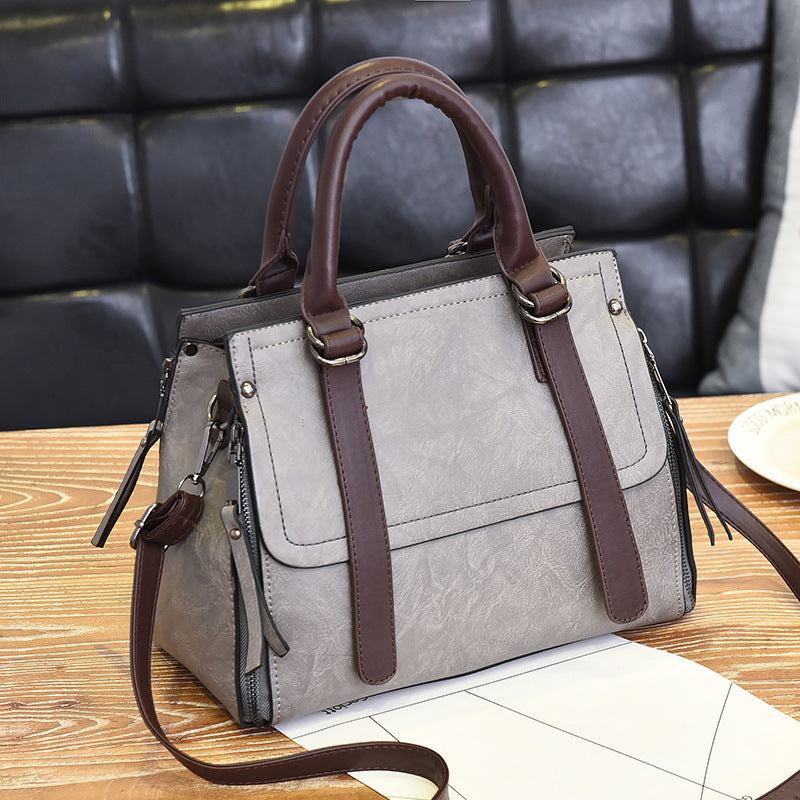 Fashion Retro Women Handbag Large Capacity Crossbody Bag