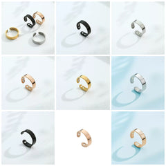 double magnet glossy ring-silver
