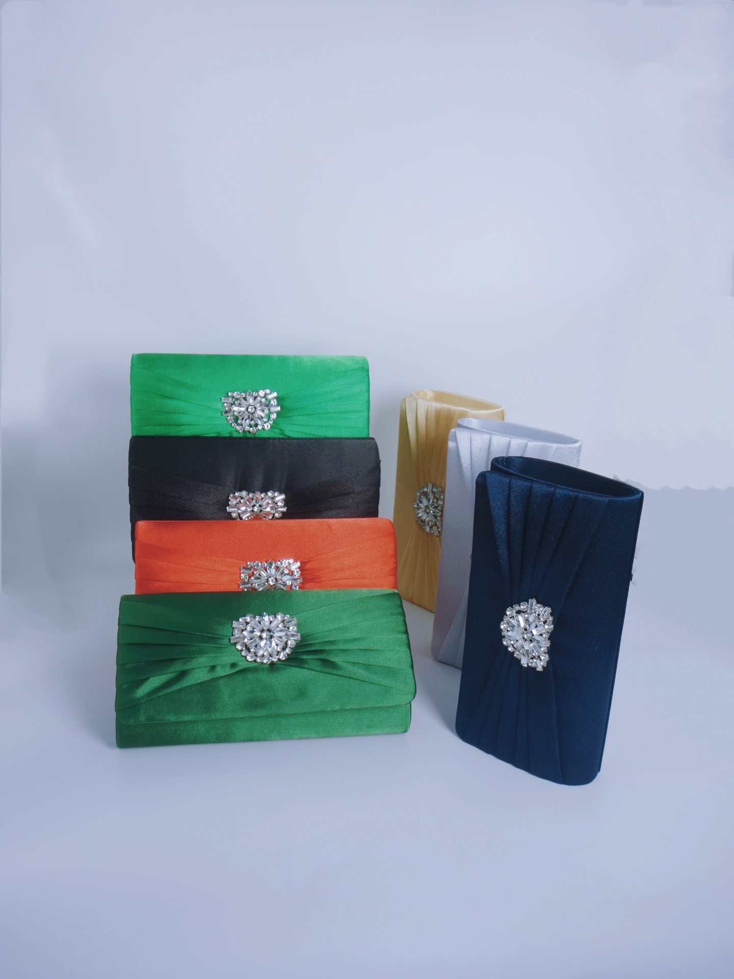 Fashion Silk Diamond Chain Handbag