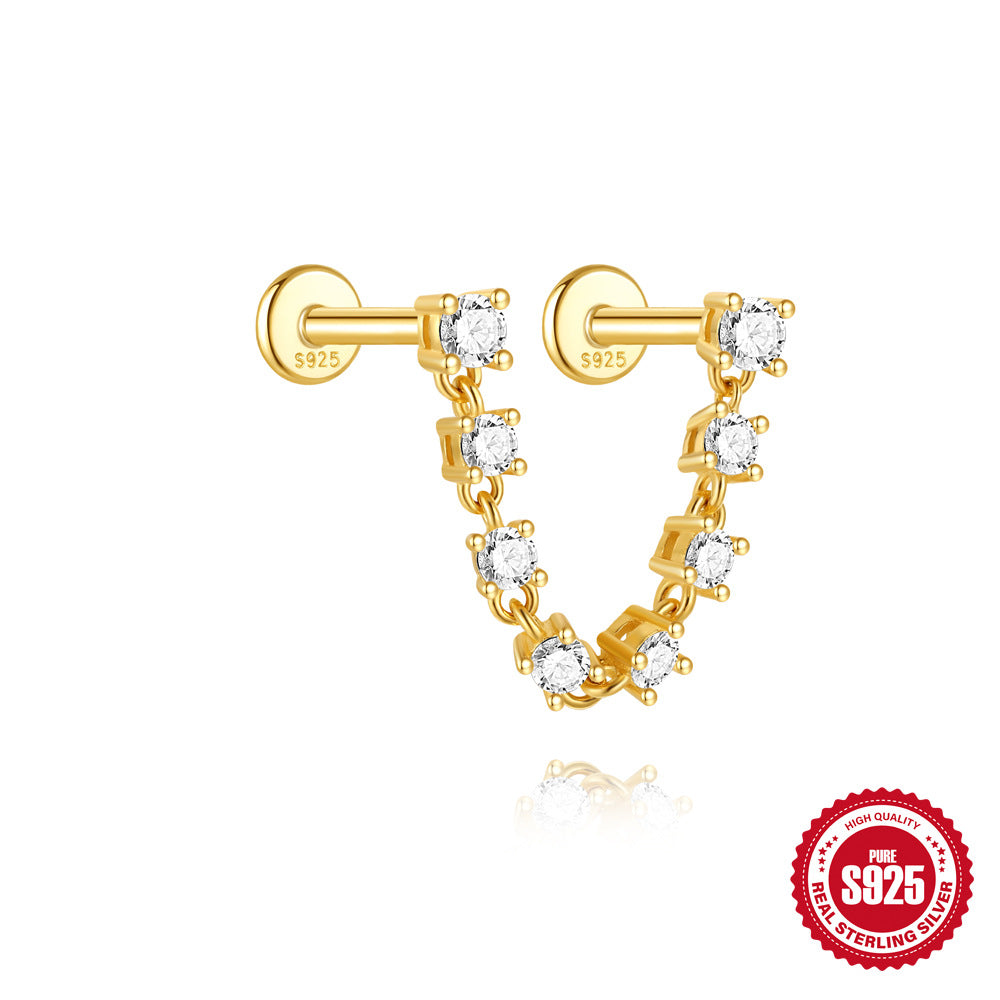Fashion Silver Thematic Stud Earrings