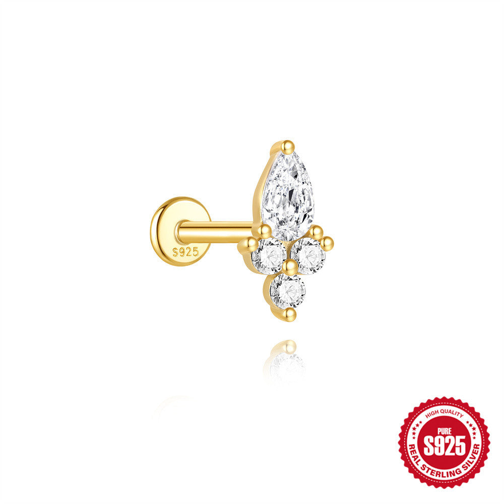 Fashion Silver Thematic Stud Earrings