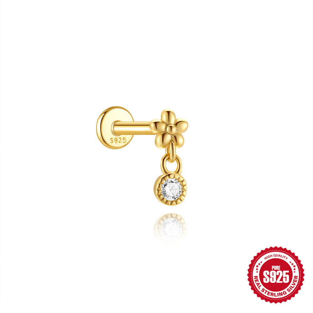 Fashion Silver Thematic Stud Earrings