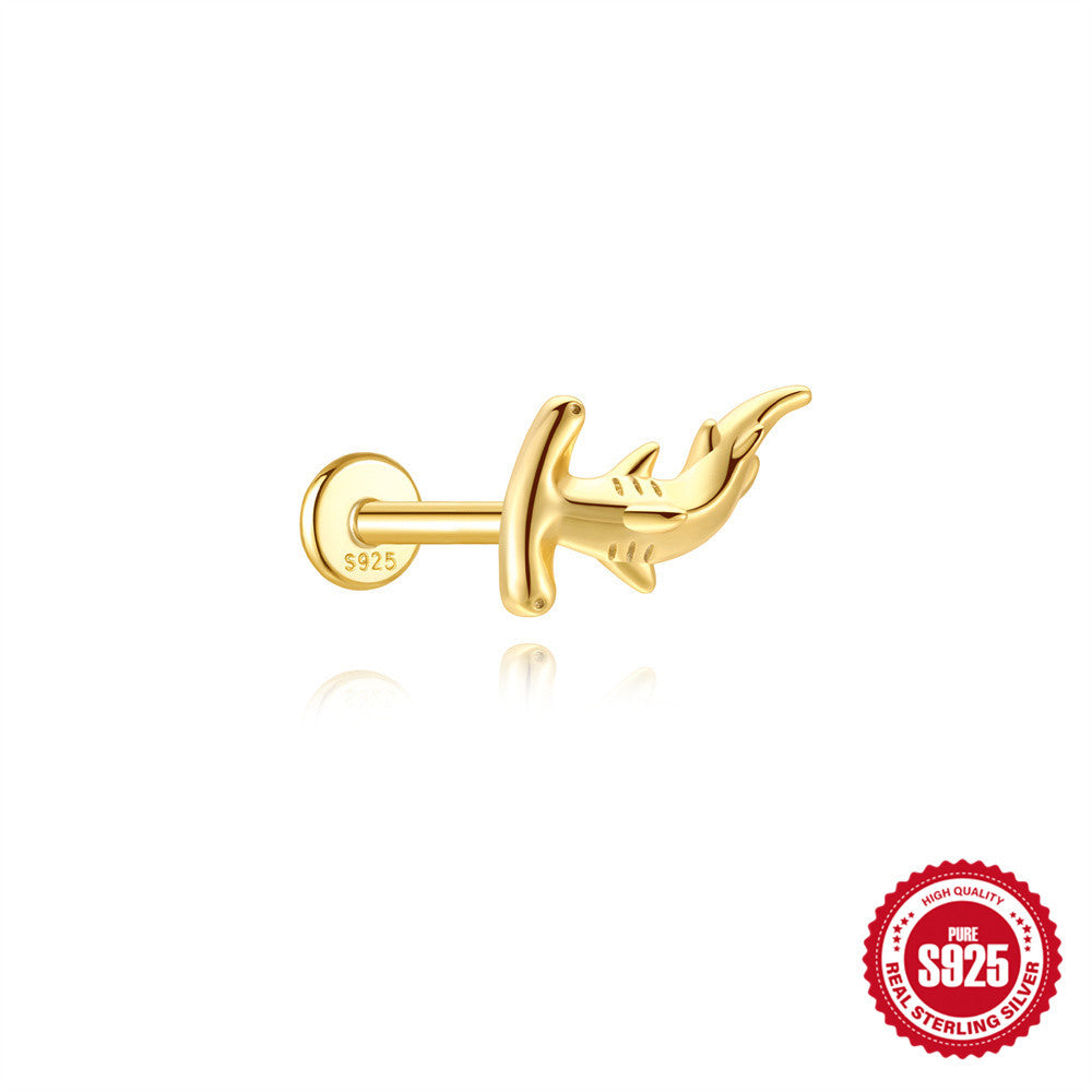 Fashion Silver Thematic Stud Earrings