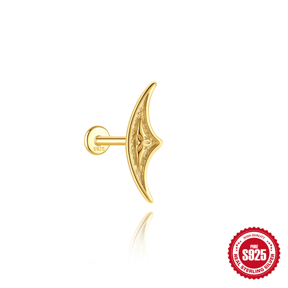 Fashion Silver Thematic Stud Earrings