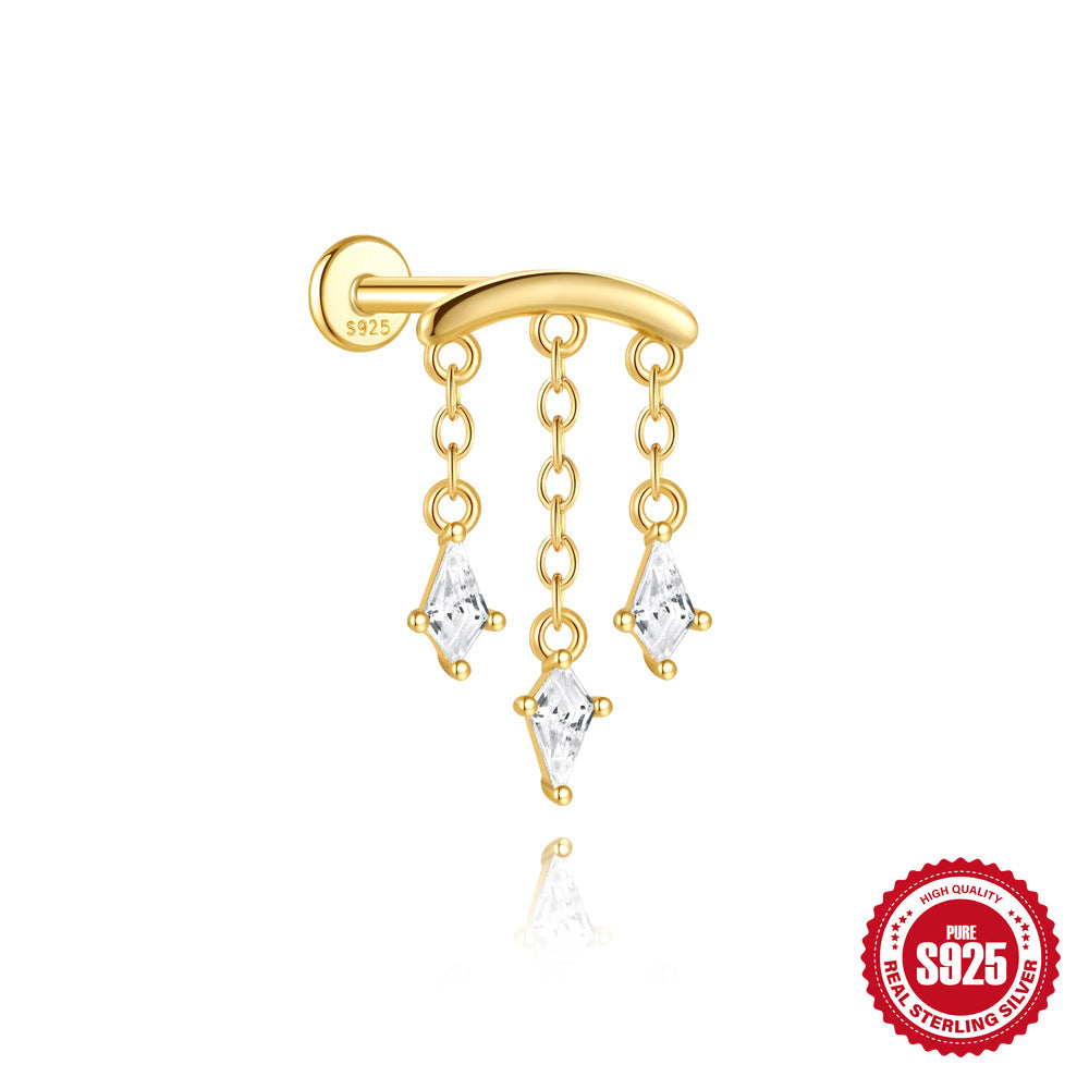 Fashion Silver Thematic Stud Earrings