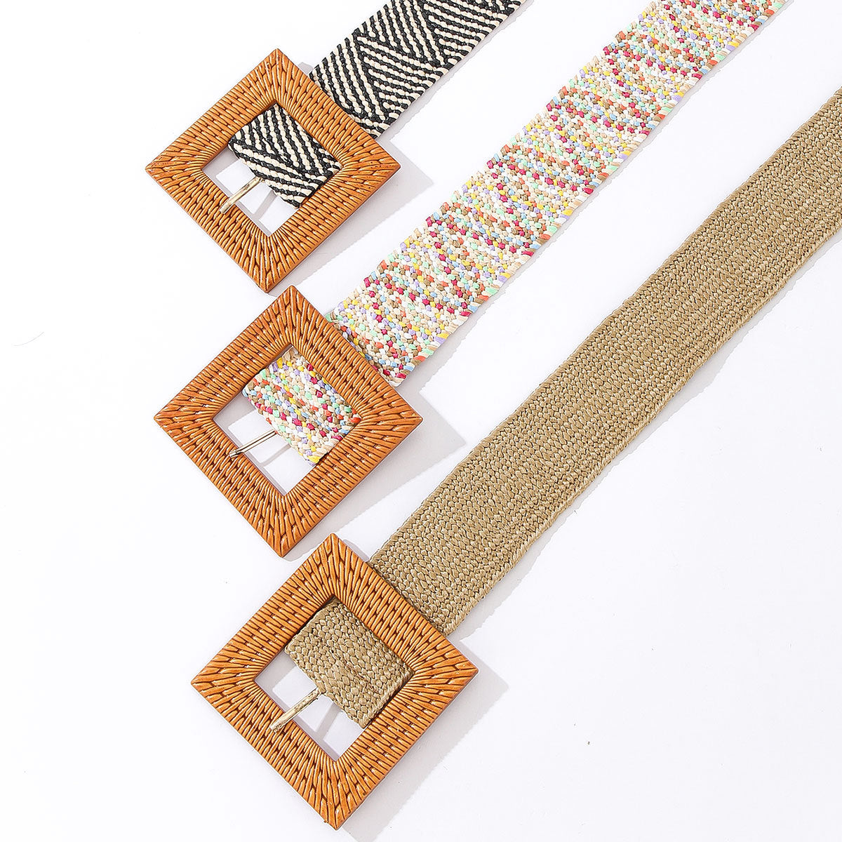 Fashion Simple Woven Elastic Pp Decorative Belt