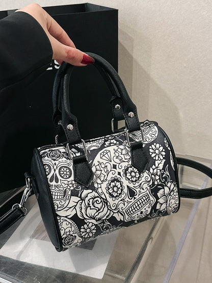 Fashion Skull Print Womens Shoulder Bag