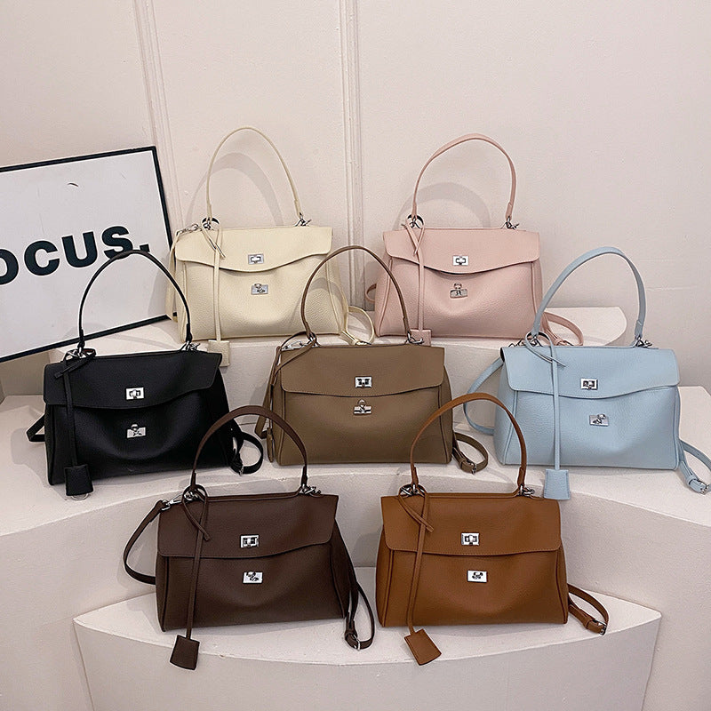 Fashion Soft Leather Single Shoulder Tote Bag