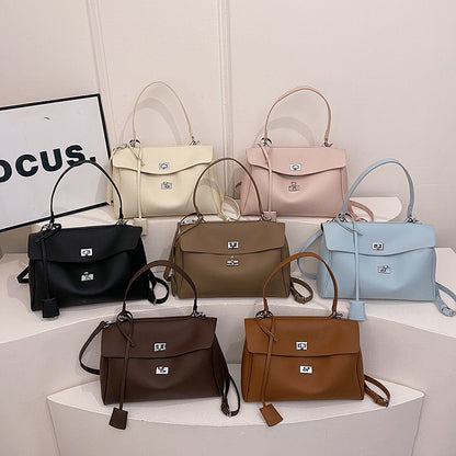 Fashion Soft Leather Single Shoulder Tote Bag