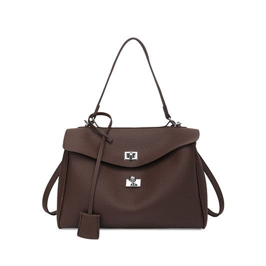 Fashion Soft Leather Single Shoulder Tote Bag