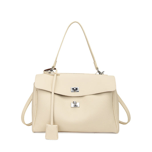 Fashion Soft Leather Single Shoulder Tote Bag