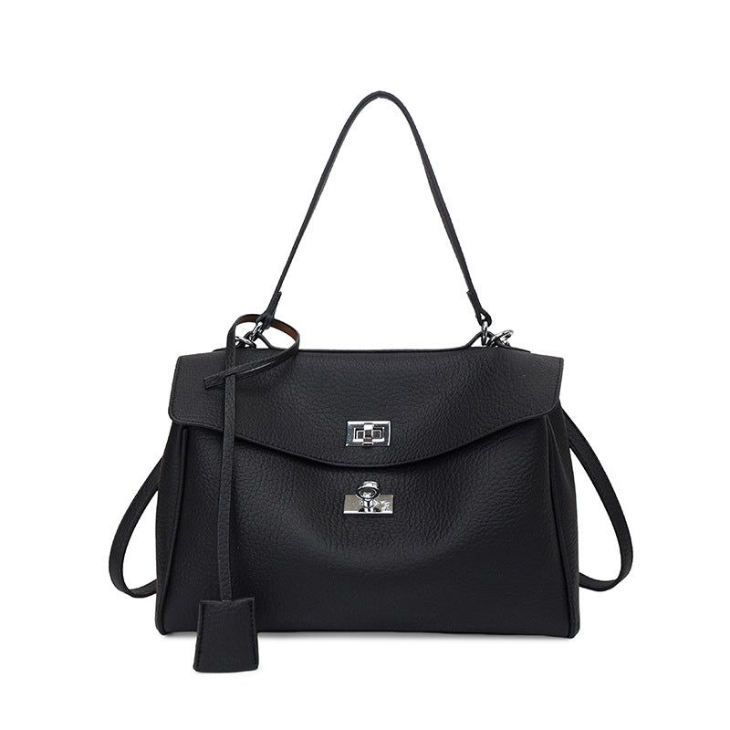 Fashion Soft Leather Single Shoulder Tote Bag