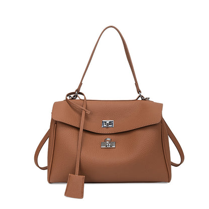 Fashion Soft Leather Single Shoulder Tote Bag