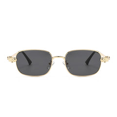 Gold frame black-gray lens