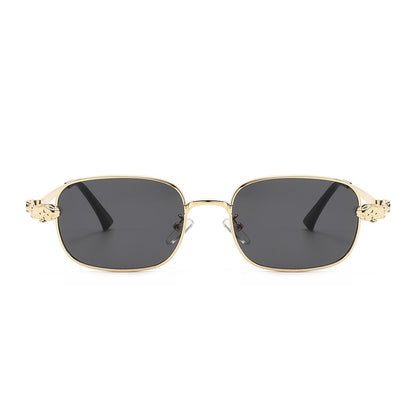 Fashion Square Frame Metal Sunglasses