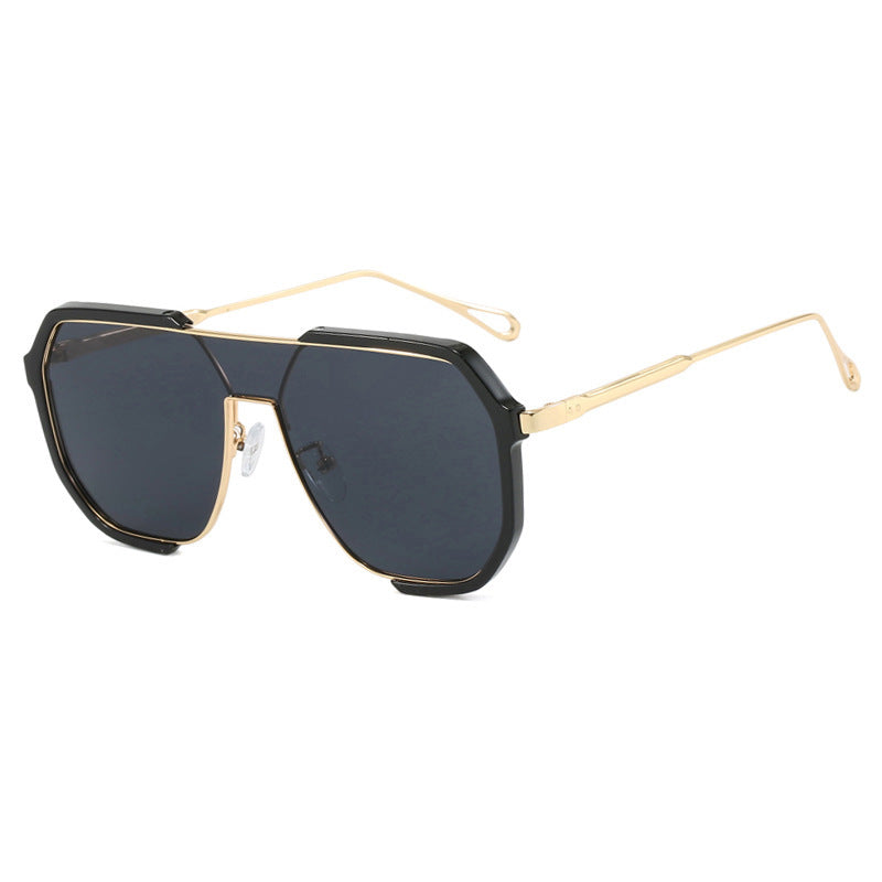 Fashion Square Metal Frame Sunglasses UV400 Protection
