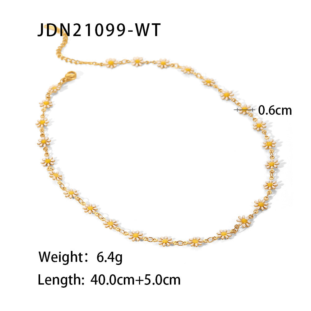 Fashion Stainless Steel Geometric Necklace with Titanium Pendant