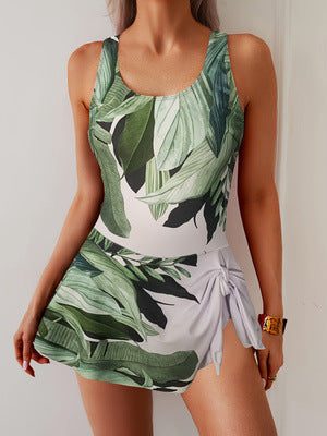 Fashion Tankini One-Piece Swimsuit