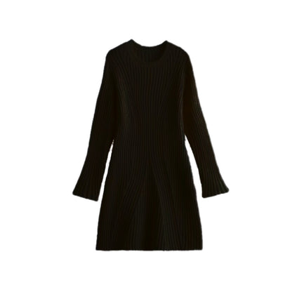 Fashion Threaded Knitted Dress