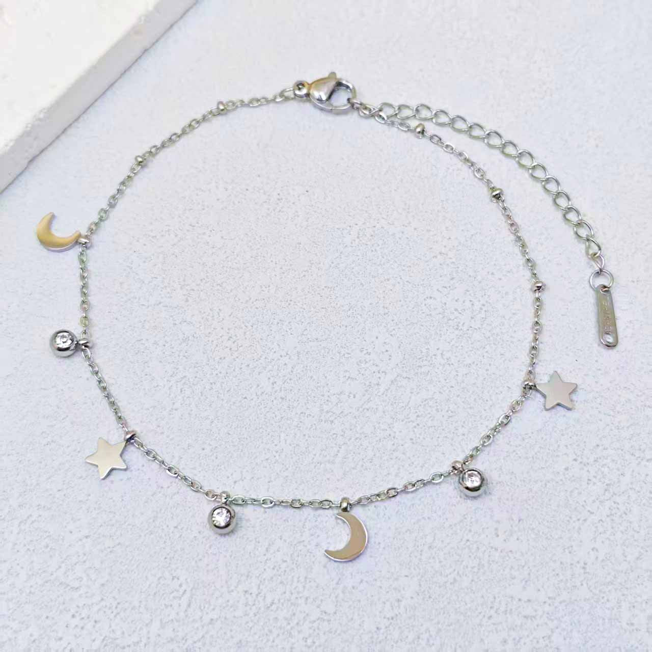 Fashion Titanium Steel Ankle Chain with Tassel