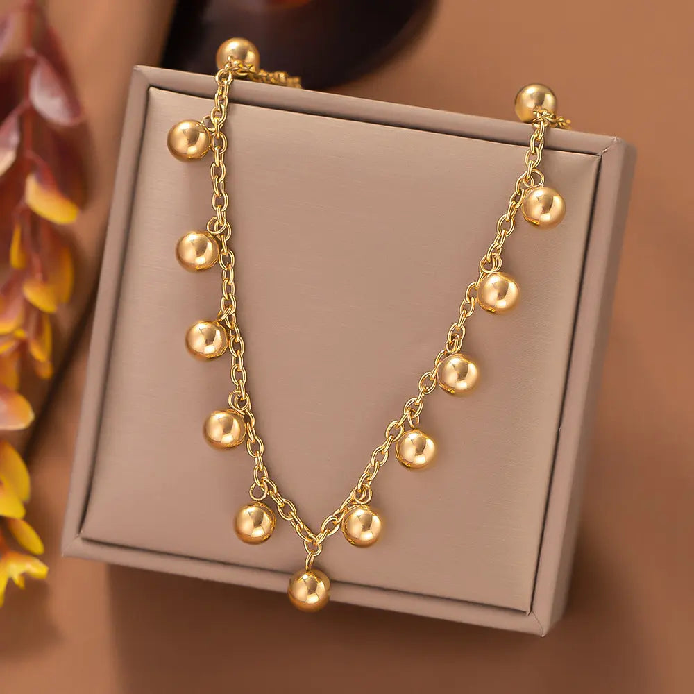 Fashion Titanium Steel Clavicle Necklace