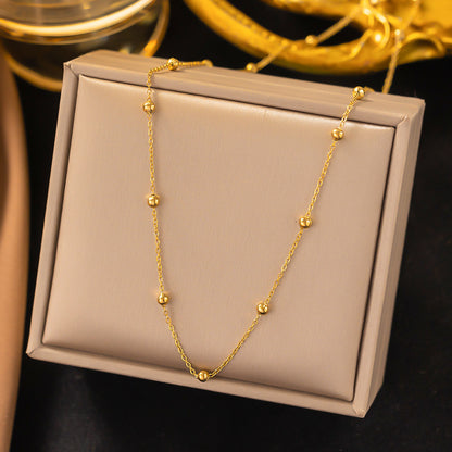 Fashion Titanium Steel Clavicle Necklace