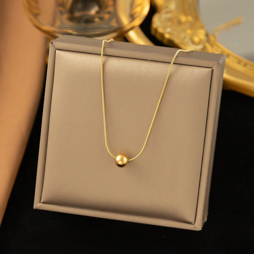 Fashion Titanium Steel Clavicle Necklace
