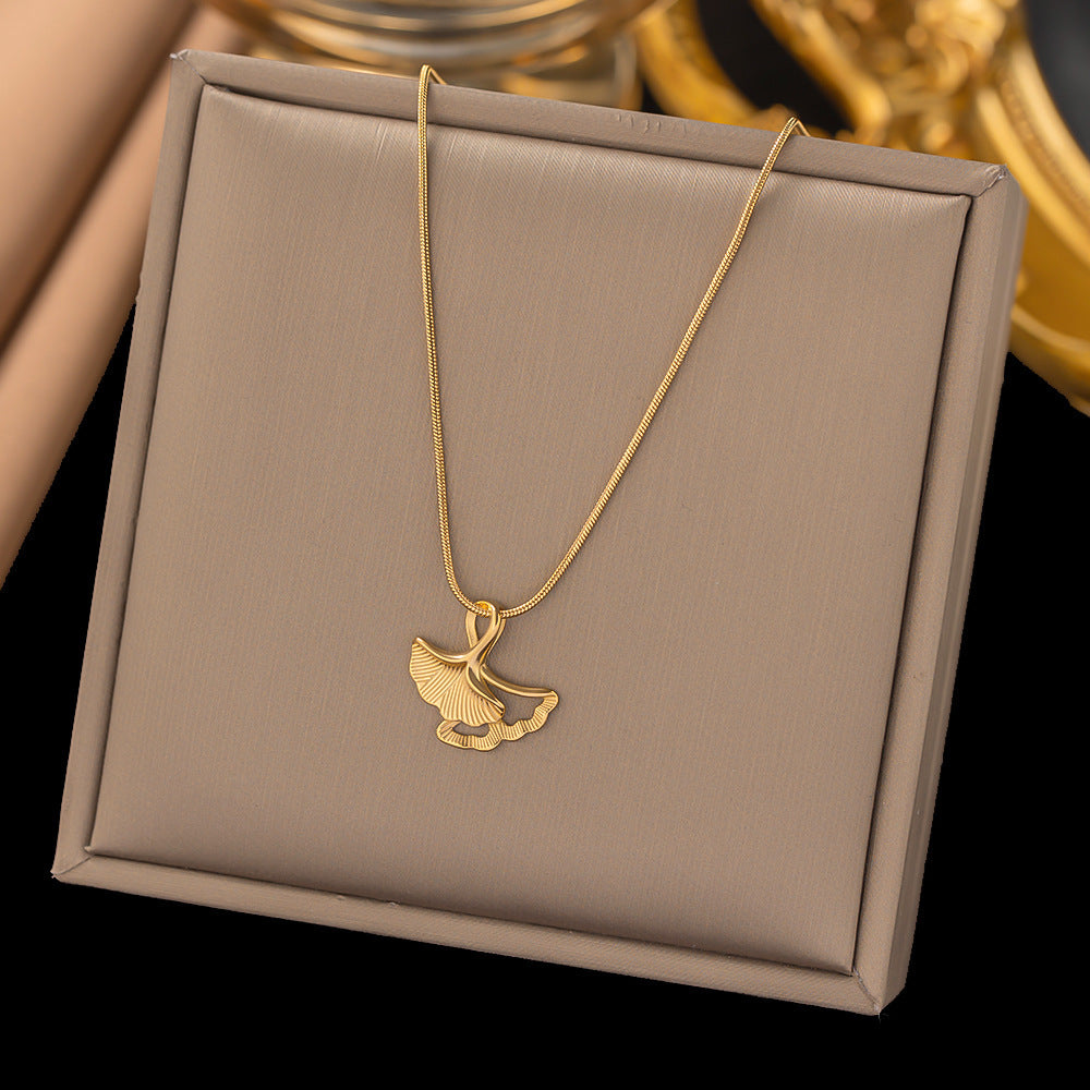 Fashion Titanium Steel Clavicle Necklace
