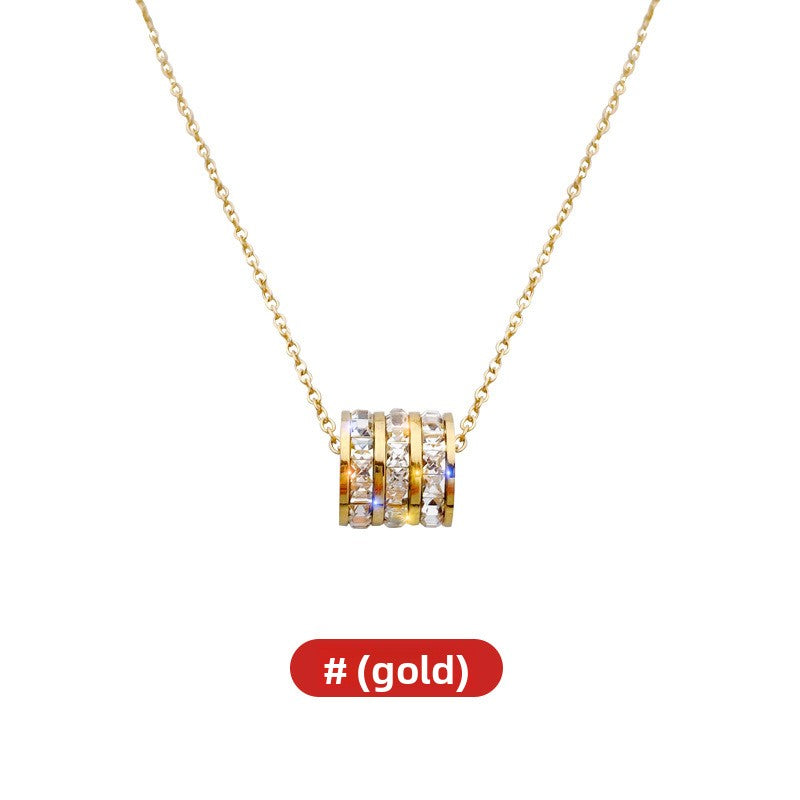 Fashion Titanium Steel Clavicle Necklace