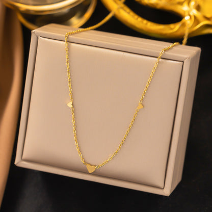 Fashion Titanium Steel Clavicle Necklace
