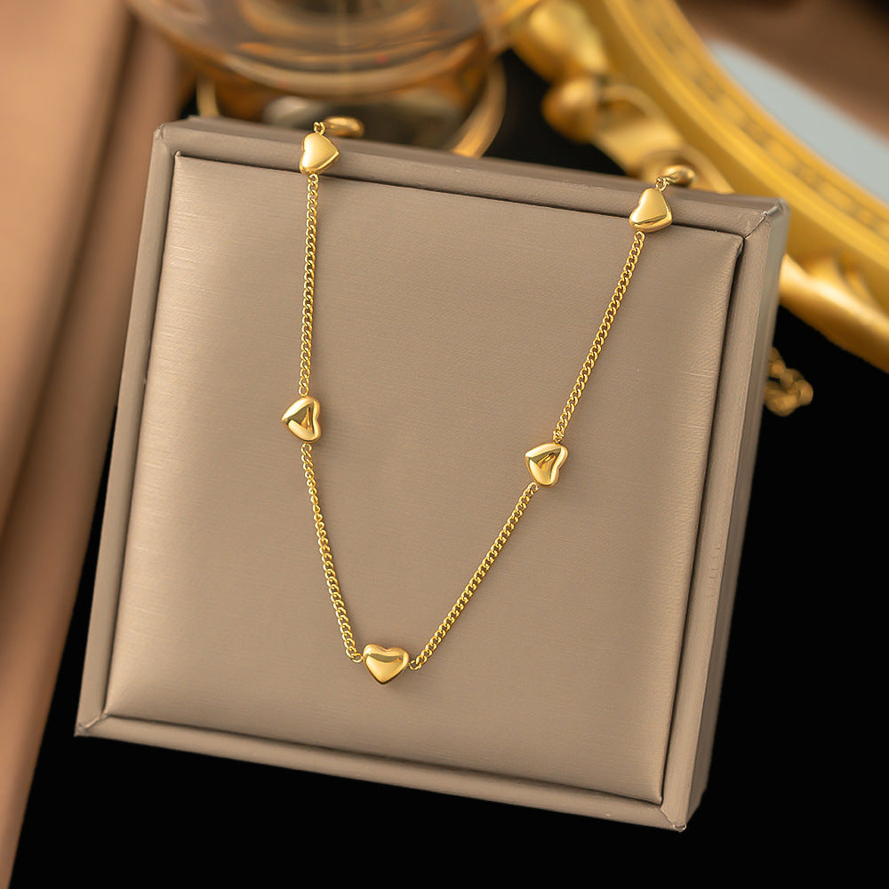 Fashion Titanium Steel Clavicle Necklace