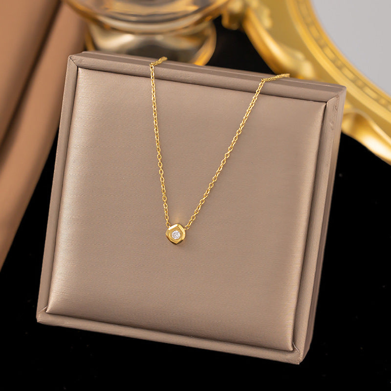 Fashion Titanium Steel Clavicle Necklace
