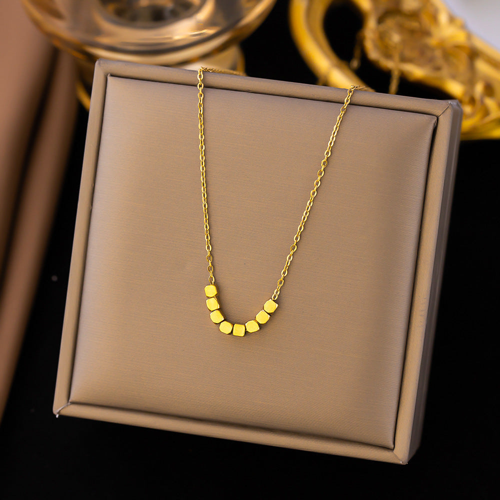 Fashion Titanium Steel Clavicle Necklace