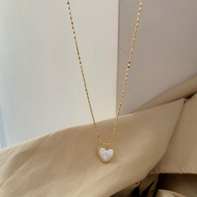 Fashion Titanium Steel Clavicle Necklace