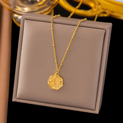 Fashion Titanium Steel Clavicle Necklace