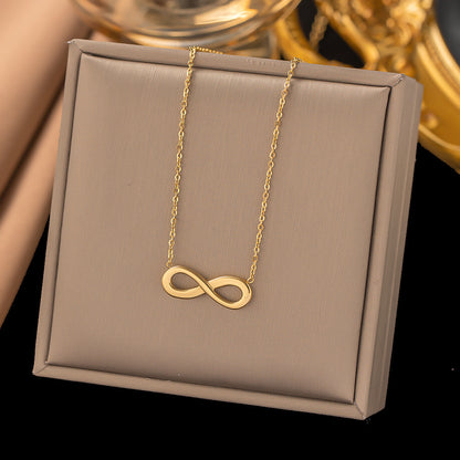 Fashion Titanium Steel Clavicle Necklace