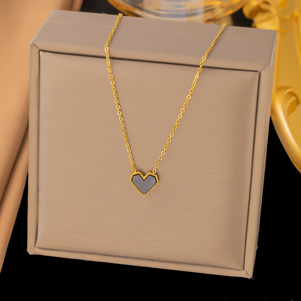 Fashion Titanium Steel Clavicle Necklace