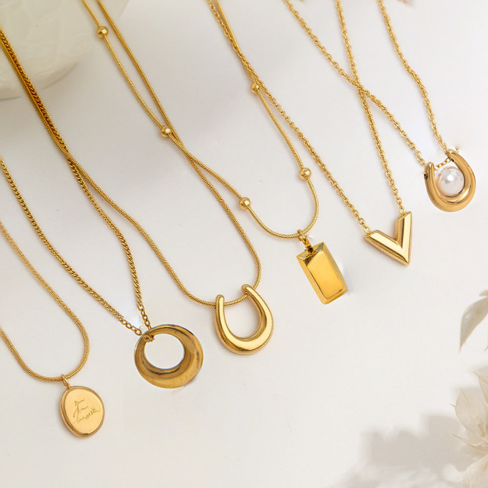 Fashion Titanium Steel Necklace for Women