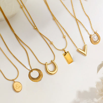 Fashion Titanium Steel Necklace for Women