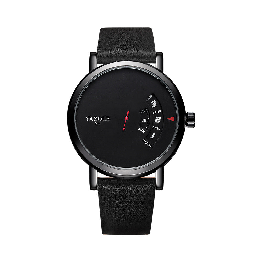Fashion Turntable Quartz Wristwatch for Men