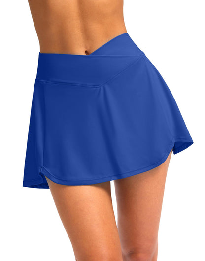 Fashion V-neck Leopard Print Skirt