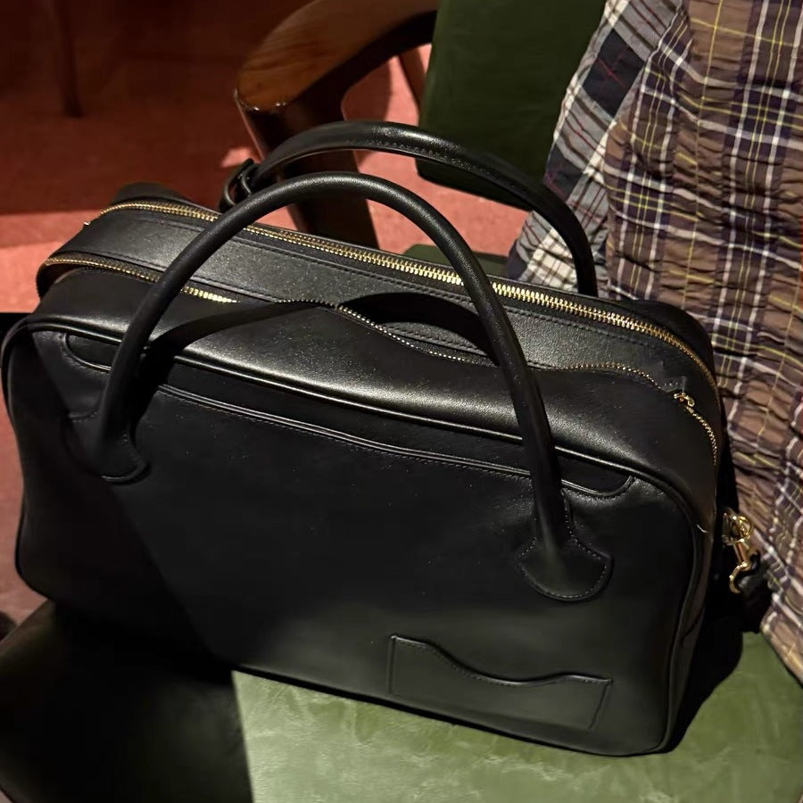 Fashion Versatile Dark Pocket Bowling Large Capacity Shoulder Bag