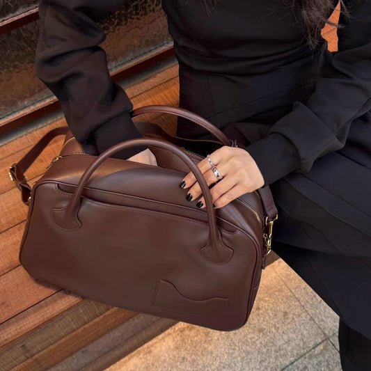 Fashion Versatile Dark Pocket Bowling Large Capacity Shoulder Bag