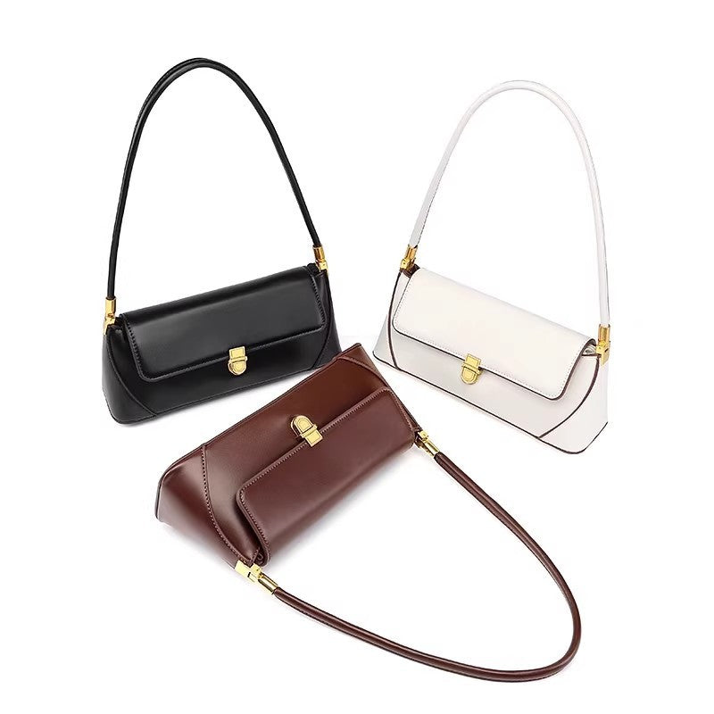 Fashion Vintage PU Baguette Underarm Shoulder Bag