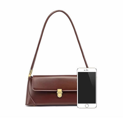 Fashion Vintage PU Baguette Underarm Shoulder Bag
