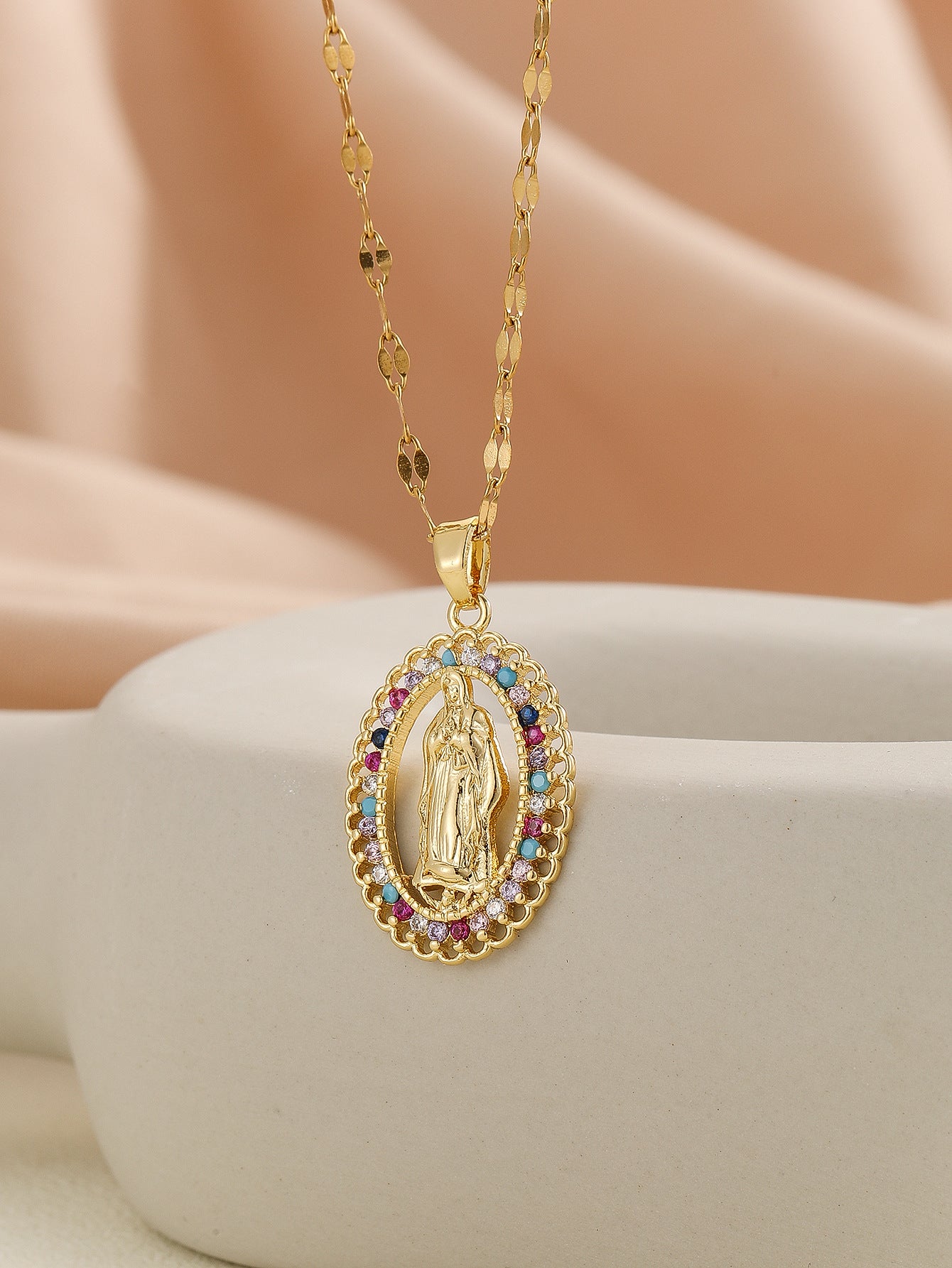 Fashion Virgin Mary Necklace